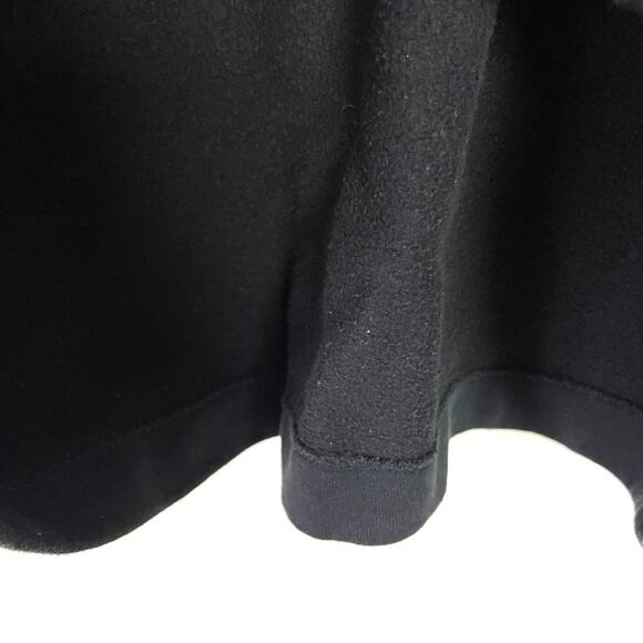 Abercrombie & Fitch Women Large Mock Neck Sweatshirt Black White Red Velvet Logo - Picture 6 of 7